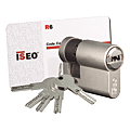 1/2 CYLINDRE NICKELE IS-R6 30 X 10 MM SUR N° AGL009726 5 CLES REVERS CARTE