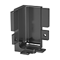 ANGLE INTERIEUR 90°  POUR PROFIL DE POIGNEE EN L ALUMINIUM NOIR MAT