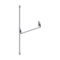 ANTIPANIQUE 3 PTS H/BAS 89 DESING NOIRE CF LONGUEUR 1250 MM