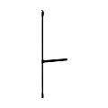 ANTIPANIQUE PUSH BAR 90+ 2 POINTS CF NOIR LARGEUR 850 MM NF EN1125