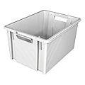 BAC 10 LITRES GRIS GERBABLE EMBOITABLE  ET EMPILABLE
