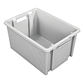 BAC 18 LITRES GRIS GERBABLE EMBOITABLE ET EMPILABLE