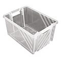 BAC 18 LITRES TRANSPARENT GERBABLE EMBOITABLE  ET EMPILABLE