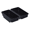 Lot de 2 bacs de rangement large et fin pour Maktrak