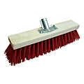 BALAI CANTONNIER 40 CM PVC ROUGE DOUILLE METAL