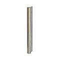 BATON DE MARECHAL ANTI-VANDALISME Ø 38MM L 460MM S/PLAQUE MASSIVE EP 5MM INOX 304