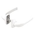 BEQ. DBLE CRYSTAL SUR PLATINE AV RESSORT EA 43-50MM 3 TROUS C.8 BLANC RAL 9010