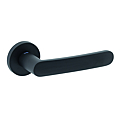 BEQUILLE DBLE TENDENZA SUR ROSACE RONDE EN NOIR MAT