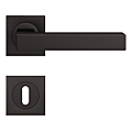 BEQUILLE DOUBLE SEATTLE INOX COSMOS NOIR SUR ROSACE CARREE CLE L CARRE 7MM