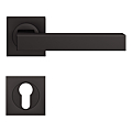 BEQUILLE DOUBLE SEATTLE INOX COSMOS NOIR SUR ROSACE CARREE CLE I CARRE 7MM