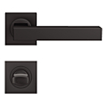 BEQUILLE DOUBLE SEATTLE INOX COSMOS NOIR SUR ROSACE CARREE CONDAMNATION