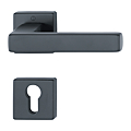 BEQUILLE DOUBLE TOULON SUR ROSACE CARREE NOIR MAT F9714M CLE I PR PORTE EP.37/47