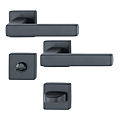 BEQUILLE DOUBLE TOULON SUR ROSACE CARREE NOIR MAT F9714M A CONDA PORTE EP.37/47