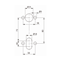 Béquille pour barreur Abloy DH070B502 photo du produit