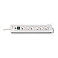 BLOC PRISE PREMIUM PLUS 6 PRISES BLANC AVEC INTERRUPTEUR ET VOYANT CABLE 3M