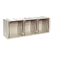 BLOC-TIROIRS BASCULANTS 600X200X220 MM 3 GODETS