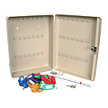 BOITE A CLES 48 CLES EN 300 X 240 X 75MM GRIS FERMETURE A CYL DE SECURITE 2 CLES