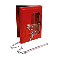 BOITE A CLES DE SECOURS EN 120X160X40 MM AVEC MARTEAU