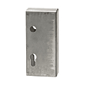 BOITIER A SOUDER ACIER BRUT POUR FER CARRE DE 40MM AXE 20 ENTR AXE 72