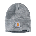BONNET CARHARTT GRIS TAILLE UNIQUE TRICOT 100% POLY ACRYLIQUE