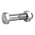 BOULON TETE H M10X80 DIN 931/934 CLASSE 8.8 ZINGUE FILETAGE PARTIEL