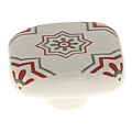 Bouton motif carreau ciment