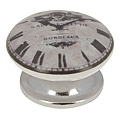 Bouton motif horloge