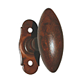 BOUTON DE FENETRE CASTEL FER ROUILLE 