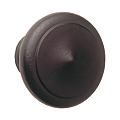 Bouton de porte, fer noir, Ø 75 mm, montage fixe, saillie de 60 mm (garantie 5 ans anticorrosion)