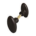 Bouton double de porte Ovoide