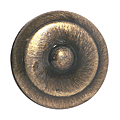 BOUTON RUSTIQUE Ø 30 MM LAITONNE VIEILLI 