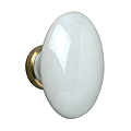 Bouton simple porcelaine