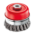 BROSSE ACIER COUPE A MECHES TORSADEES DIA 85 F/M14 P/ MEULEUSE FIL 0.50 MM