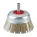 BROSSE COUPE ONDULEE SUR TIGE Ø 75 MM AV CACHE DE PROTECTION ACIER LAITONNE