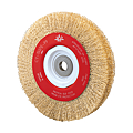 BROSSE METAL P/ TOURET Ø 200MM LARG 20MM HTE 30 MM ACIER LAITONNE MULTI AXE