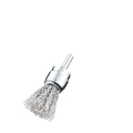 BROSSE PINCEAU ACIER TIGE DE 6 MM FIL DE 0.15 MM DIA 18 X  24 MM