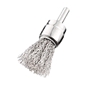 BROSSE PINCEAU ACIER TIGE DE 6 MM FIL DE 0.3 MM DIA 28 X 27 MM