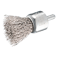 BROSSE PINCEAU INOX TIGE DE 6 MM FIL DE 0.3 MM DIA 28X27 MM