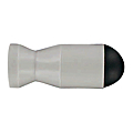 Butoir à balustre, plastique, longueur 70 mm, gris avec butoir noir, Ø 27 mm