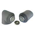BUTOIR DE PORTE MAGNETIQUE FIXATION SOL OU MUR FORCE 20KG GRIS