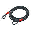 CABLE ACIER PLASTIFIE 5 M DIAM 10 MM AVEC 2 BOUCLES