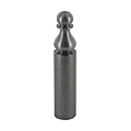 Cache fiche vase exacta, Acier poli verni, Ø 14 mm extérieur, hauteur 50 mm, profondeur alésage 48 mm