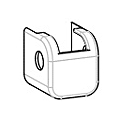 Cache support d'angle