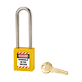 CADENAS DE CONSIGNATION JAUNE CORPS NON CONDUCTEUR EN 40 MM ANSE Ø 6 X 76 MM