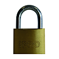 CADENAS INTERIEUR LAITON 35X28MM ANSE ACIER NICKELE 5,5MM + 2 CLES ECOPRO