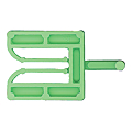CALE DE POSE KLIC-CLAC GRISE PAR MILLE EN 36 X 40 MM  EPAISSEUR 2 MM