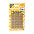 CARTE 100 CACHE-VIS ADHESIFS CHENE CLAIR POUR VIS AGGLO