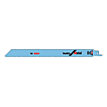 CARTE 2 LAMES DE SCIE SABRE S 1122 BF 225 MM LONG LIFE METAL FLEXIBLE 3 - 8 MM