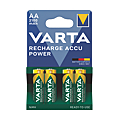 Carte de 4 piles rechargeables AA (LR6)