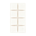 Carte de 8 butées plastique blanc, adhésive en 8 x 8 mm, épaisseur 6,5 mm